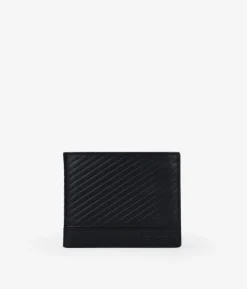 Homme Bosanova Portefeuilles | Américaine en cuir noir sans bourse