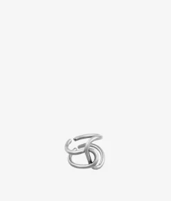 Bosanova Bagues | Bague en métal argenté avec noeud