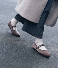 Bosanova Ballerines Et Mary Janes | Ballerines en velours taupe