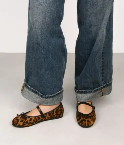 Bosanova Ballerines Et Mary Janes | Ballerines léopard avec nœud et boucle