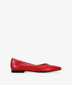 Bosanova Chaussures En Cuir | Ballerines Et Mary Janes | Ballerines plates en cuir rouge