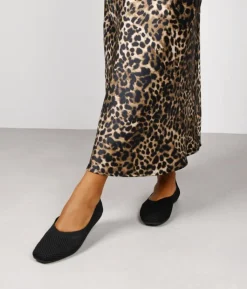 Bosanova Ballerines Et Mary Janes | Ballerines plates en maille textile noires