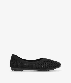 Bosanova Ballerines Et Mary Janes | Ballerines plates en maille textile noires