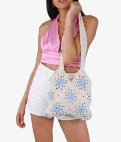 Bosanova Sacs Porté Épaule | Bolso de hombro crochet beige
