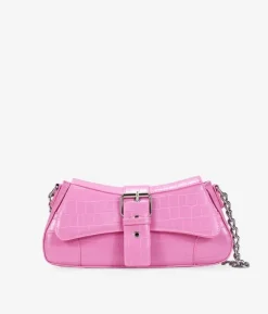 Bosanova Sacs Porté Épaule | Petits Sacs | Bolso de hombro rosa con cadena