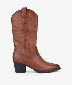 Bosanova Bottes À Talons | Bottes Cowboy | Bottes de cowboy en cuir avec broderie