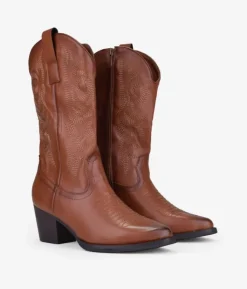Bosanova Bottes À Talons | Bottes Cowboy | Bottes de cowboy en cuir avec broderie