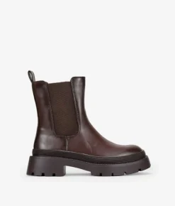 Bosanova Bottes Semelles Track | Bottines Chelsea | Bottes marron avec élastiques