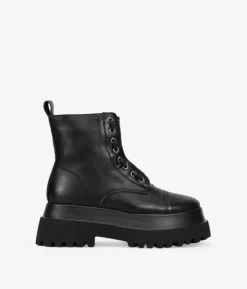 Bosanova Bottes Semelles Track | Bottes Militaires | Bottes militaires noires avec semelle de piste