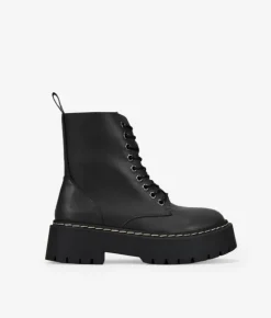 Bosanova Bottes Militaires | Bottes De Plateforme | Bottes militaires plateformes noires
