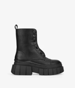 Bosanova Bottes Semelles Track | Bottes Militaires | Bottes noires 2 en 1 avec semelle track