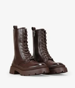 Bosanova Bottes Militaires | Bottines à lacets marron