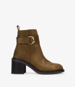 Bosanova Bottes À Talons | Bottines à talons en cuir suédé