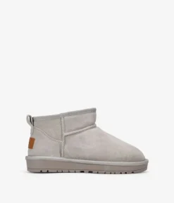 Bosanova Bottes D'hiver | Chaussures En Cuir | Bottines d'hiver taupe en cuir suédé