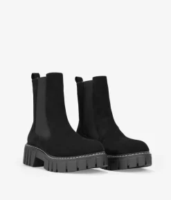 Bosanova Bottes Semelles Track | Bottines Chelsea | Bottines noires à élastiques