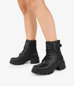 Bosanova Bottes Semelles Track | Bottes Militaires | Bottines noires à semelle track