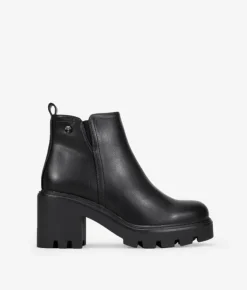 Bosanova Bottes À Talons | Bottines noires à talon large