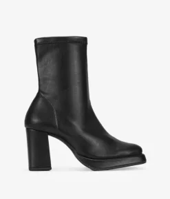 Bosanova Bottes À Talons | Chaussures En Cuir | Bottines noires à talons
