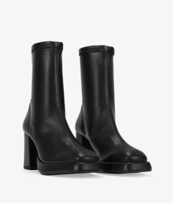 Bosanova Bottes À Talons | Chaussures En Cuir | Bottines noires à talons