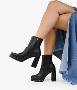 Bosanova Bottes À Talons | Bottines noires à talons et clous