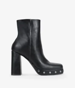 Bosanova Bottes À Talons | Bottines noires à talons et clous