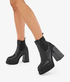 Bosanova Bottines Chelsea | Bottes À Talons | Bottines noires à talons hauts