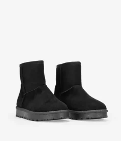 Bosanova Bottes D'hiver | Bottines noires avec fourrure
