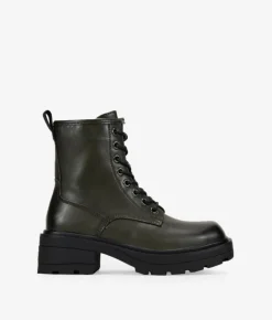 Bosanova Bottes Semelles Track | Bottes Militaires | Bottines vertes à bout carré