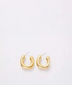 Bosanova Boucles D'oreilles | Boucles d'oreilles créoles minimalistes en or