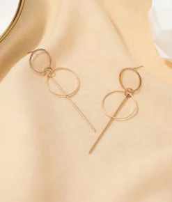 Bosanova Boucles D'oreilles | Boucles d'oreilles dorées géométriques