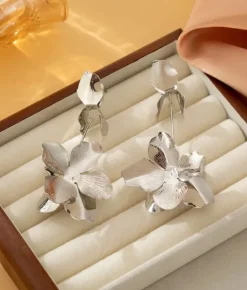 Bosanova Boucles D'oreilles | Boucles d'oreilles fleurs en argent