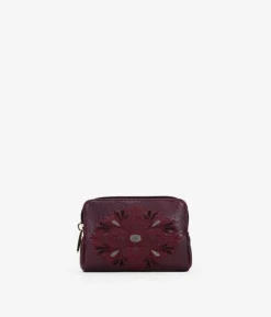 Femme Bosanova Porte-monnaie | Bourse bordeaux avec broderie