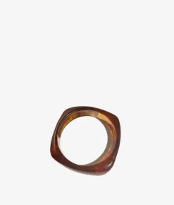 Bosanova Bracelets De Cheville Et Bracelets | Bracelet carré marron en résine