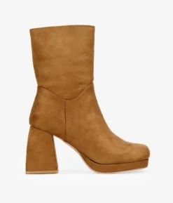 Bosanova Bottes À Talons | Brown heeled ankle boots