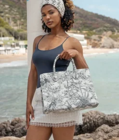 Bosanova Sacs Shopper | Sacs À Main | Cabas gris en toile imprimée