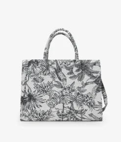 Bosanova Sacs Shopper | Sacs À Main | Cabas gris en toile imprimée