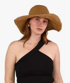 Femme Bosanova Casquettes Et Chapeaux | Chapeau en raphia marron doux