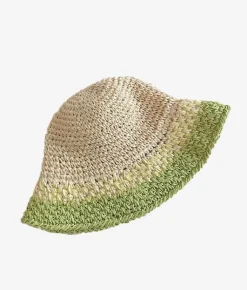 Femme Bosanova Casquettes Et Chapeaux | Chapeau en raphia vert tendre
