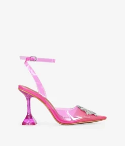 Bosanova Chaussures De Fête | Chaussures bijou rose à talon