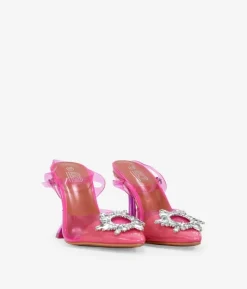 Bosanova Chaussures De Fête | Chaussures bijou rose à talon