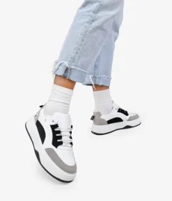 Bosanova Baskets À Plateforme | Chaussures de skate à plateforme blanches