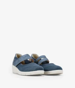 Bosanova Chaussures Et Mocassins | Chaussures de sport bleues à semelle compensée