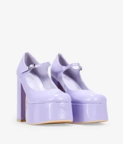 Bosanova Ballerines Et Mary Janes | Chaussures De Fête | Chaussures lilas à talon XXL