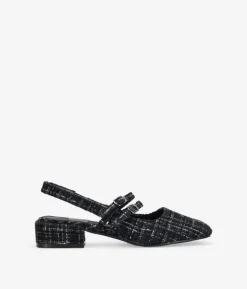 Bosanova Ballerines Et Mary Janes | Chaussures Mary Jane noires à bride arrière et talon
