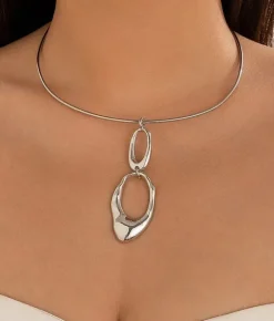 Bosanova Colliers | Collier ras de cou en argent avec pendentif