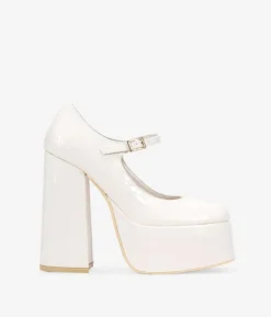 Bosanova Ballerines Et Mary Janes | Chaussures De Fête | Escarpins beiges à talons XXL