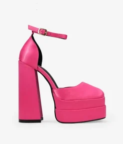 Bosanova Chaussures De Fête | Plateformes | Escarpins roses à talon XXL