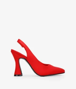 Bosanova Chaussures De Fête | Escarpins rouges à talon évasé