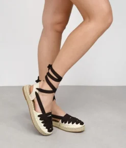 Bosanova Espadrilles | Espadrilles beiges à brides nouées