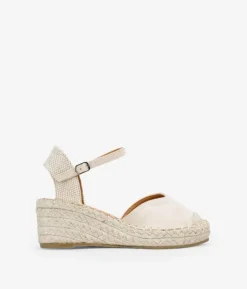 Bosanova Espadrilles | Sandales Compensées | Espadrilles beiges compensées en sparte